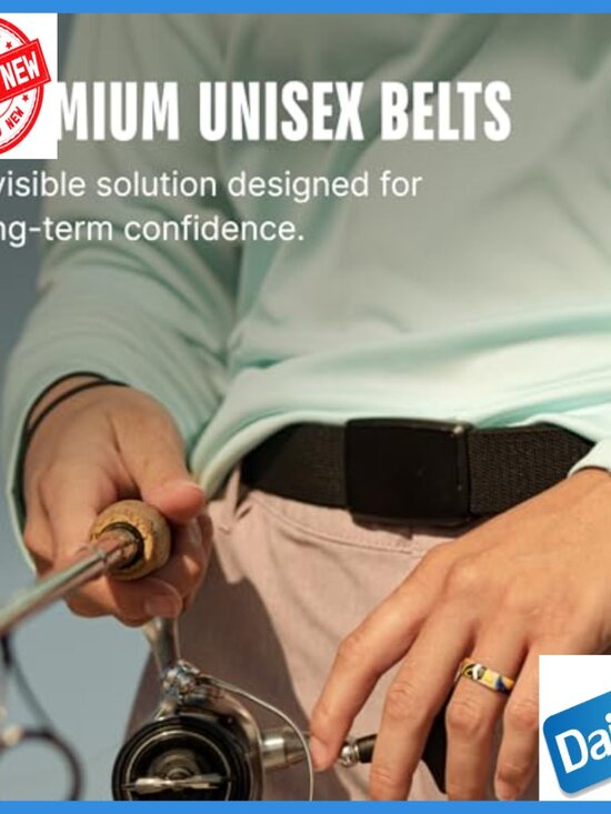 Adjustable Elastic Belt with Magnetic Clasp, Unisex Fit for Golf & Everyday Wear main image 5